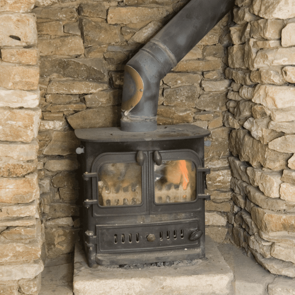 Check for rust on your wood burning stove